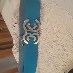 Teal Belt Silver Buckle